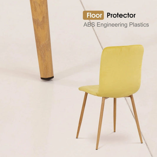 Ivinta Modern Dining Chair, Mid Century Upholstered Armless Chair for Living Dining Room