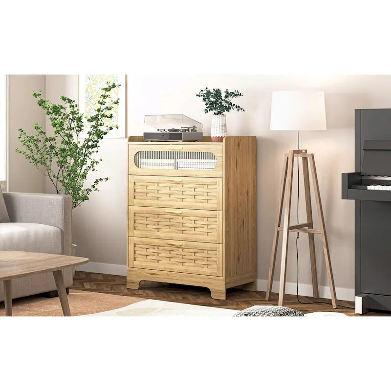 Wood Drawer Dresser for Bedroom