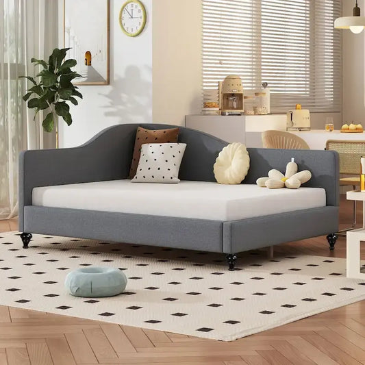 Full Size L-Shaped Linen Daybed