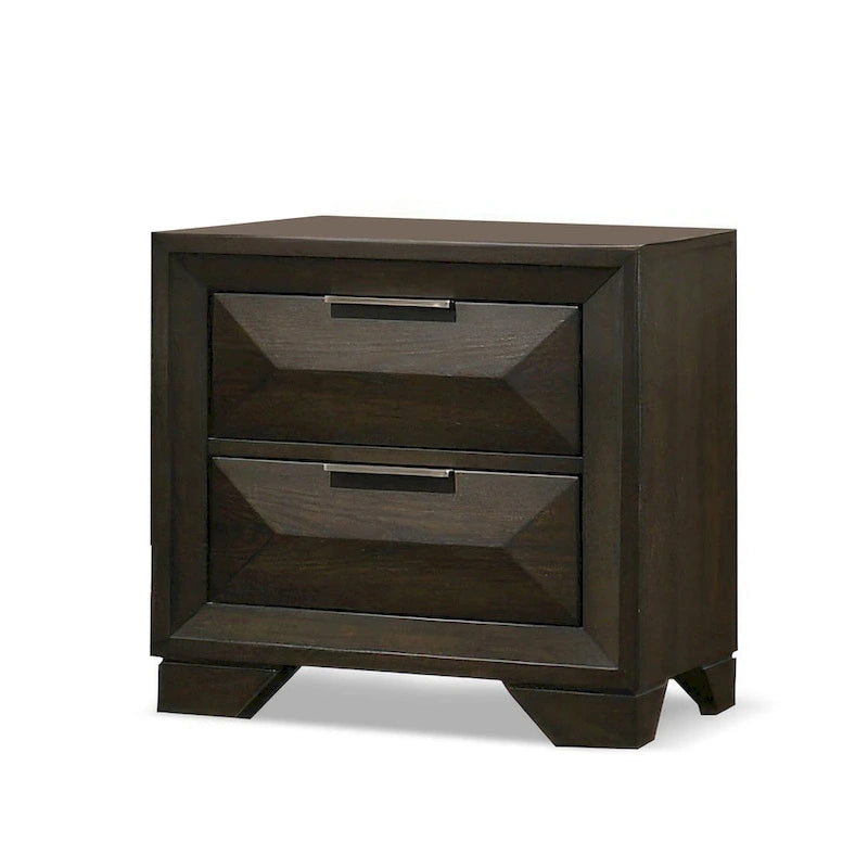 Furniture of America Uppon Transitional Espresso Wood 3-Piece Panel Bedroom Set