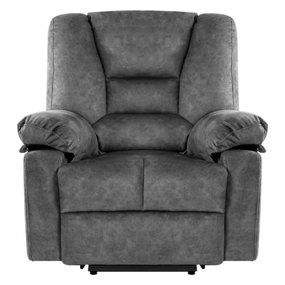 Oversized Velvet Power Lift Recliner with Massage, Heating, Pockets