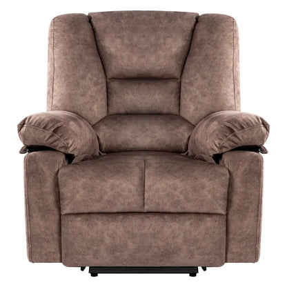 Oversized Velvet Power Lift Recliner with Massage, Heating, Pockets