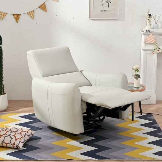 Power Recliner with USB Port, Space-Saving Wall Hugger Recliner