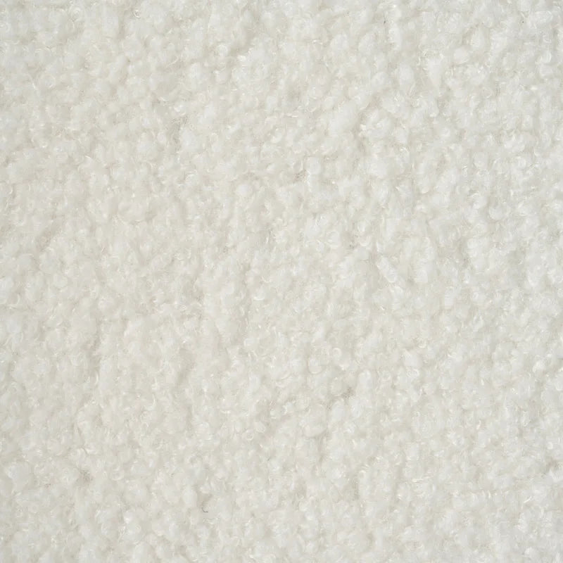 White 33.5 Upholstered Accent Chair with Walnut Legs and Curved Handrail