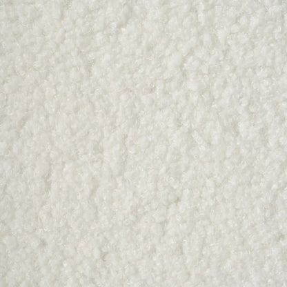 White 33.5 Upholstered Accent Chair with Walnut Legs and Curved Handrail