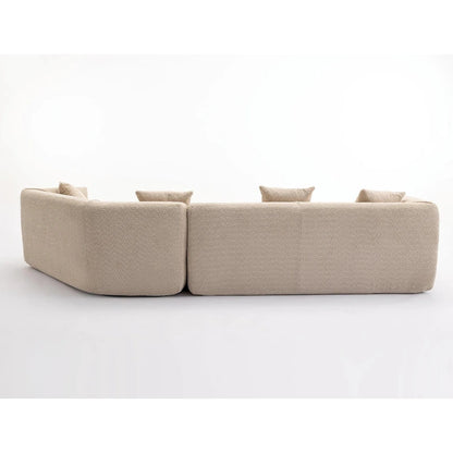 Boucle Modular Sleeper Sectional Sofa with Free Combination