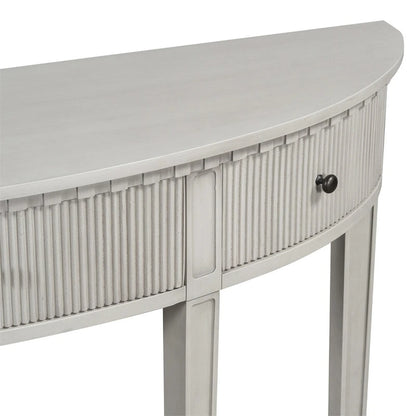 U-Style Distinctive Features of Pine Veneer Console Table