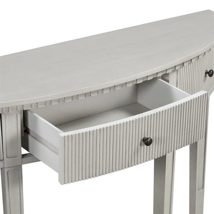 U-Style Distinctive Features of Pine Veneer Console Table