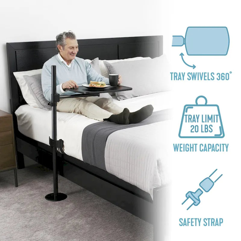 Able Life Universal Overbed Table, Adjustable Laptop Stand for Beds