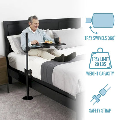 Able Life Universal Overbed Table, Adjustable Laptop Stand for Beds