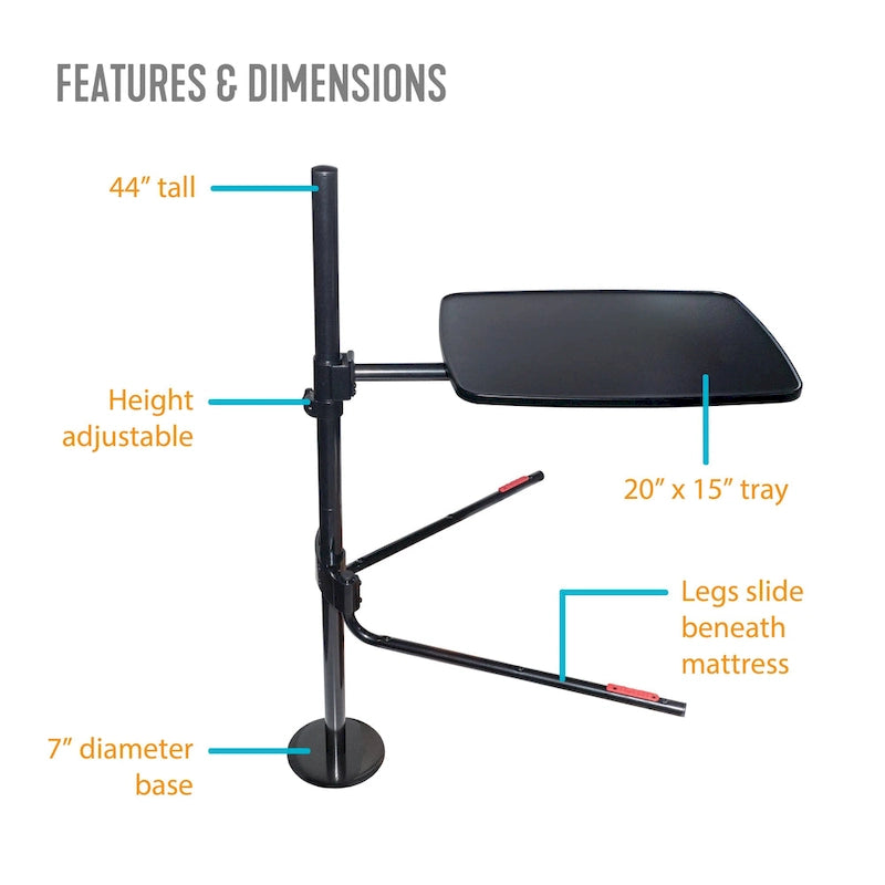 Able Life Universal Overbed Table, Adjustable Laptop Stand for Beds