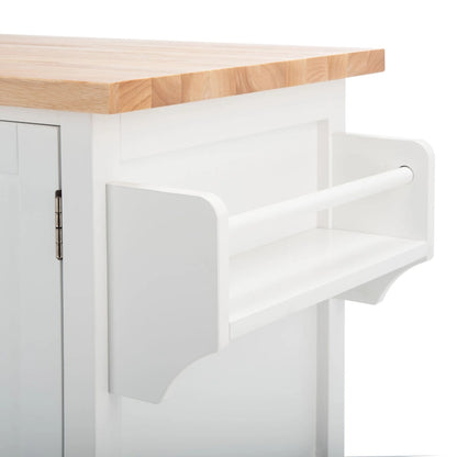 SAFAVIEH Krystal 2-Door 1-Shelf Kitchen Cart - 45.7 W x 17.3 L x 35.6 H - 46Wx17Dx36H