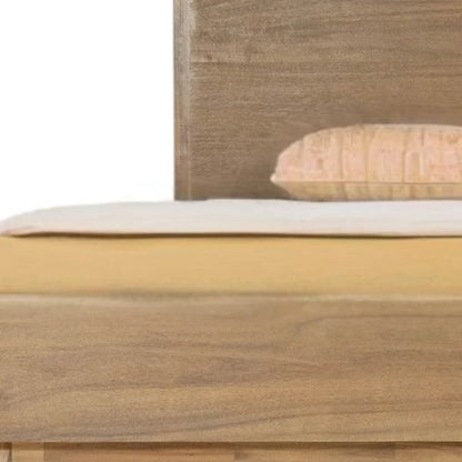 HomeRoots Natural Wood Queen Bed Frame