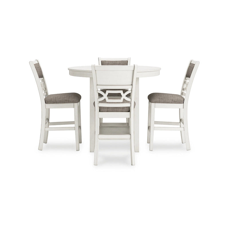 Signature Design by Ashley Erinberg White/Gray Dining Counter Table Set (Set of 5)
