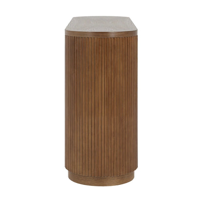 Modern Entryway Console Table - Slim Sofa Table with Open Shelf & Elegant Wood Grain, Multi-Functional Hallway Table