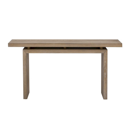 59 Floating Console Table with Ash Veneer