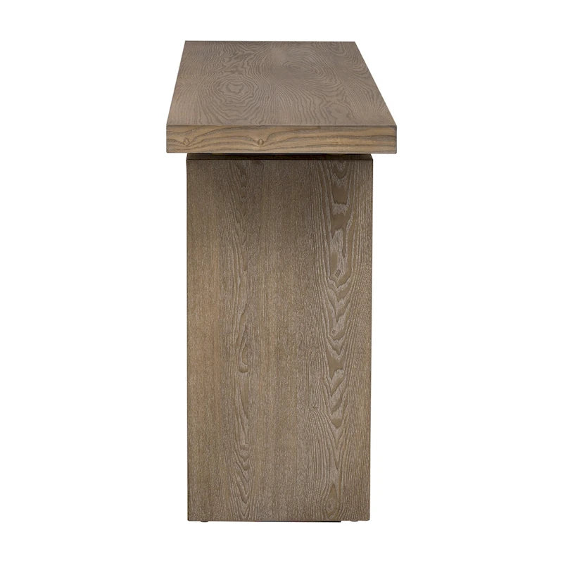 59 Floating Console Table with Ash Veneer