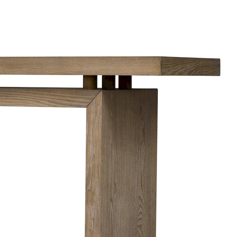 59 Floating Console Table with Ash Veneer