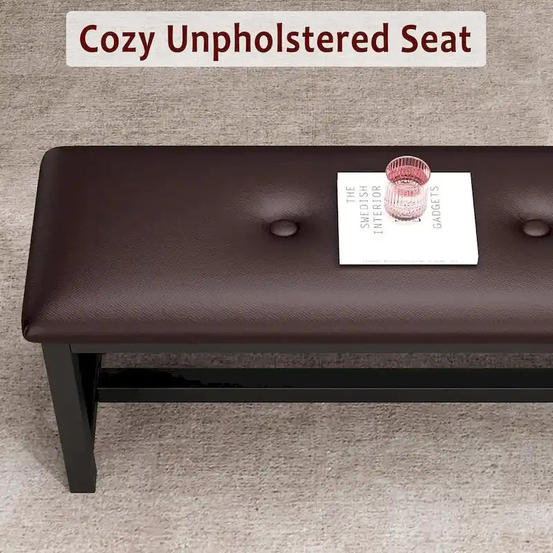 3 Piece Large Extendable Kitchen Table Set for 6