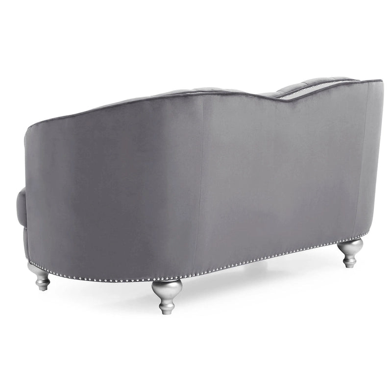 Blue Traditional Loveseat