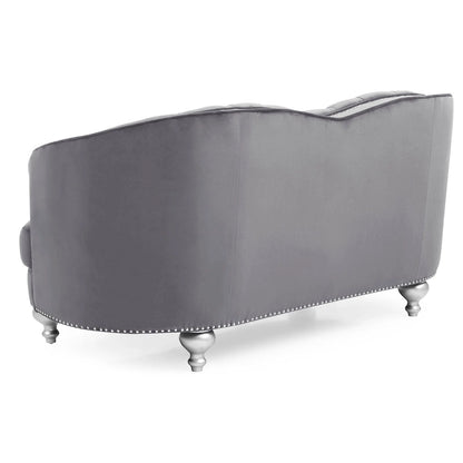 Blue Traditional Loveseat