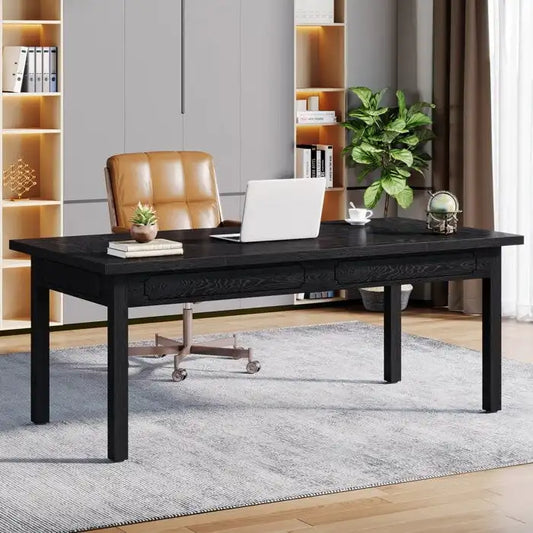 62.9 Inches Computer Desk, Large Executive Office Desk for Home Office