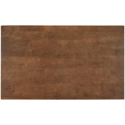 Solid Wood Rustic 45-Inch Fixed Kitchen Island, Rubberwood Butcher Block Dining & Prep Table With Two Open Shelves .