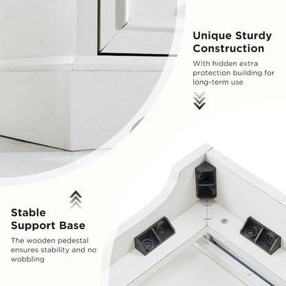 Farmhouse 6 Drawer Dresser for Bedroom, Chest of Drawers, TV Stand