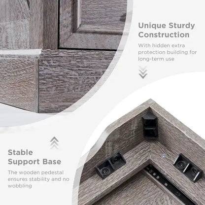 Farmhouse 6 Drawer Dresser for Bedroom, Chest of Drawers, TV Stand