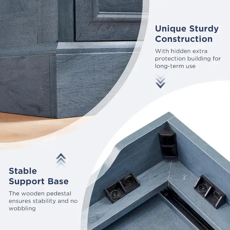 Farmhouse 6 Drawer Dresser for Bedroom, Chest of Drawers, TV Stand