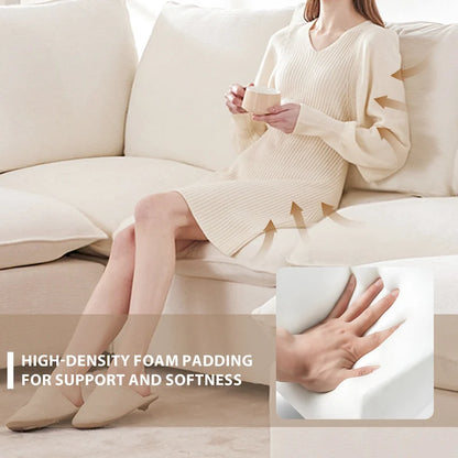 U Shape Modular Sofa, 7 Seat Chenille Sectional Upholstered Couch Set