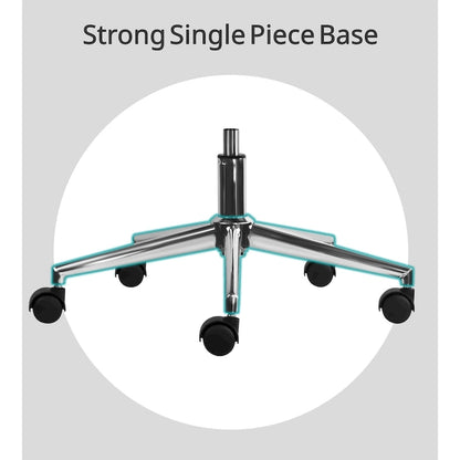 Modern Office Chair, Executive Mid-Back Conference Room Chair in PU Leather with Wheels and Arms