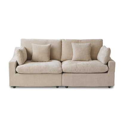Modular Cloud Sectional Couches, Down Filled Comfort Minimalist Deep Sofa Couches for Office Apartment