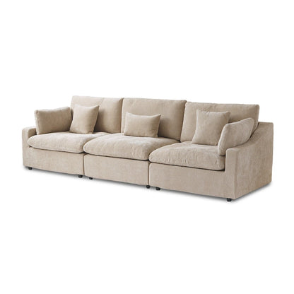 Modular Cloud Sectional Couches, Down Filled Comfort Minimalist Deep Sofa Couches for Office Apartment