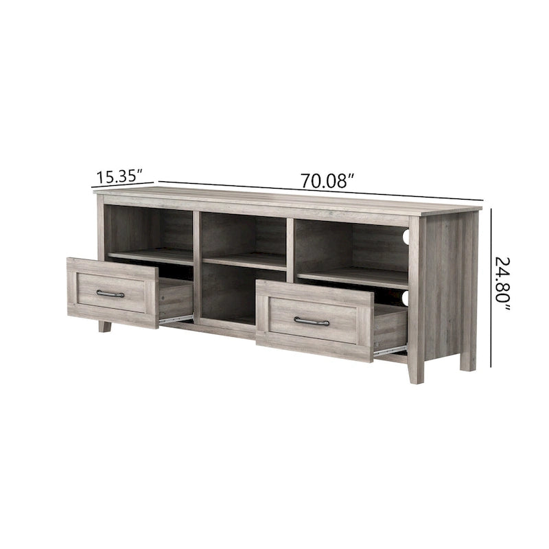 70 TV Stand with Drawers & Storage for TVs Up to 60