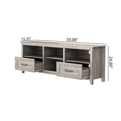 70 TV Stand with Drawers & Storage for TVs Up to 60