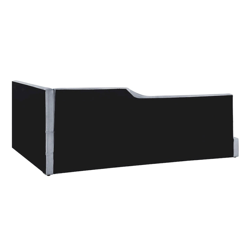 Full Size L-Shaped Daybed with Solid Frame, 500LBS Weight Capacity