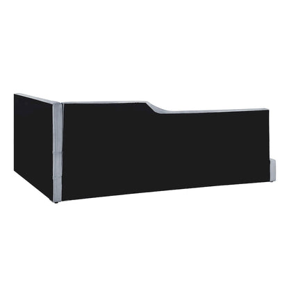 Full Size L-Shaped Daybed with Solid Frame, 500LBS Weight Capacity