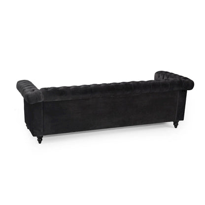 Chesterfield 3-seater Sofa with Button Tufting and Nailheads