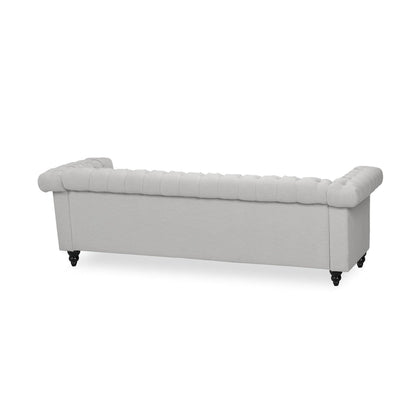 Chesterfield 3-seater Sofa with Button Tufting and Nailheads
