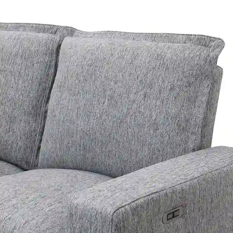 89.76 L-Shaped 5-Seater Sofa with Recliner