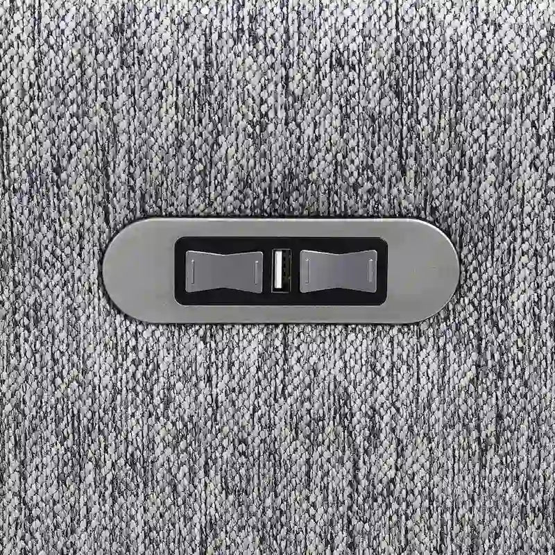 89.76 L-Shaped 5-Seater Sofa with Recliner