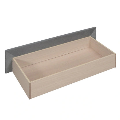 Velvet Daybed with Trundle & Wood Slats