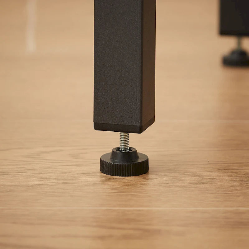 Rustic Style 7-Piece Dining Set with Rectangular Table and PU Leather Bar Chairs