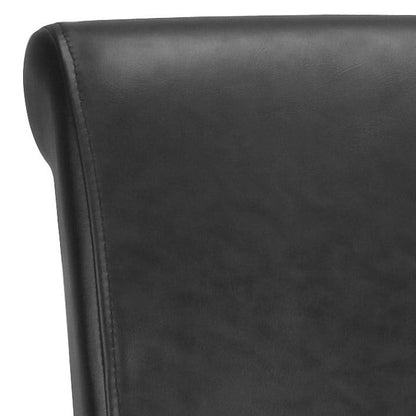 SAFAVIEH Jenelle Black Faux Leather 23-inch Counter Stool - 18.7 W x 23 D x 36.4 H - 19Wx23Dx36H