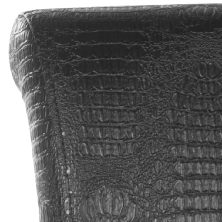 SAFAVIEH Jenelle Black Faux Leather 23-inch Counter Stool - 18.7 W x 23 D x 36.4 H - 19Wx23Dx36H