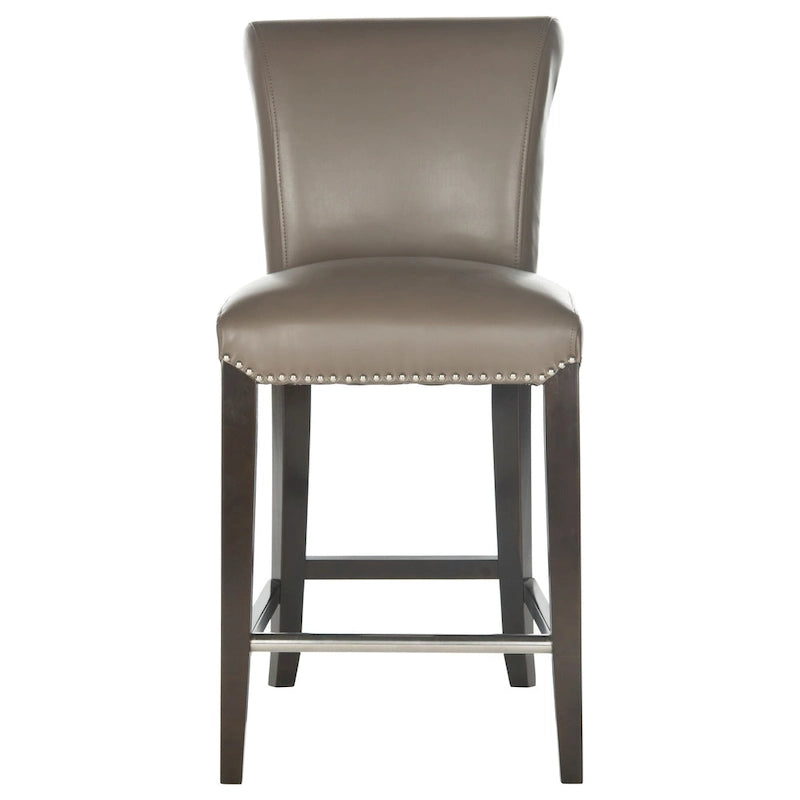 SAFAVIEH Jenelle Black Faux Leather 23-inch Counter Stool - 18.7 W x 23 D x 36.4 H - 19Wx23Dx36H