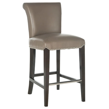 SAFAVIEH Jenelle Black Faux Leather 23-inch Counter Stool - 18.7 W x 23 D x 36.4 H - 19Wx23Dx36H