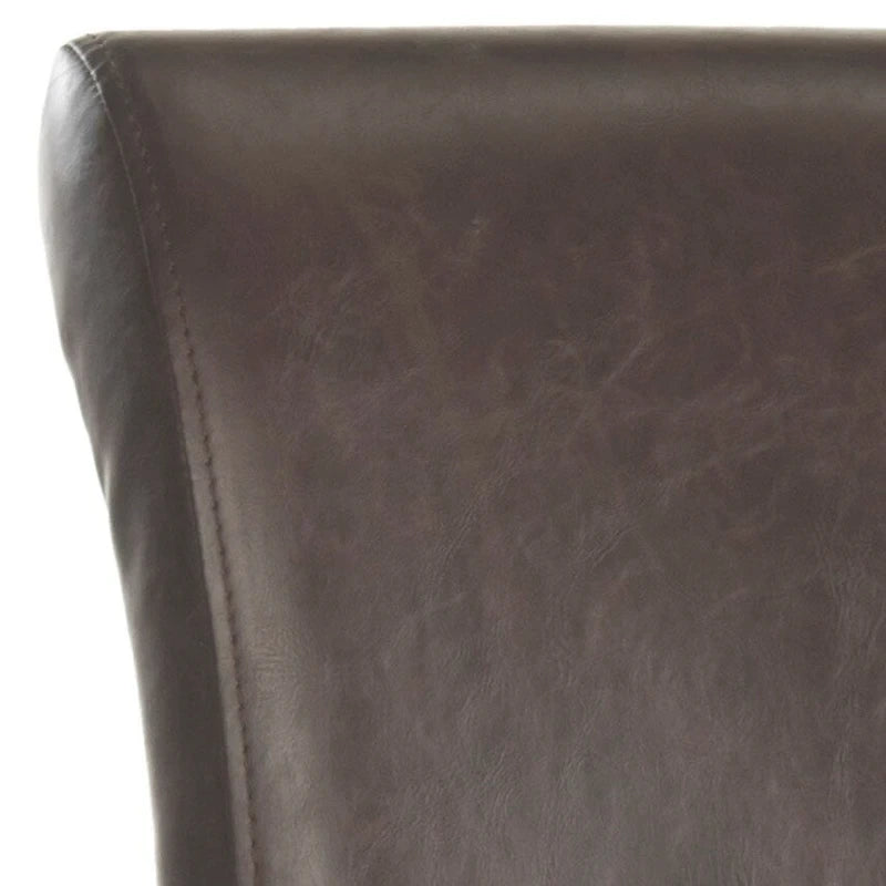 SAFAVIEH Jenelle Black Faux Leather 23-inch Counter Stool - 18.7 W x 23 D x 36.4 H - 19Wx23Dx36H