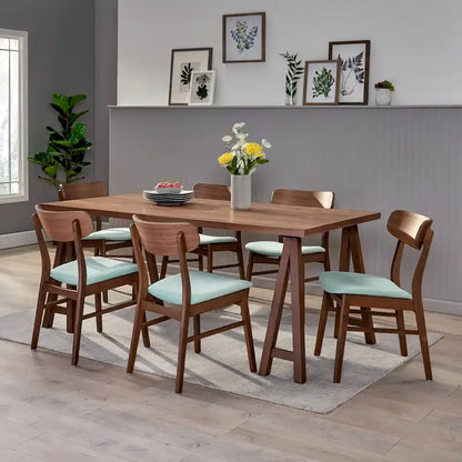 Lucious Mid-Century Modern 7 Piece Dining Set by Christopher Knight Home
